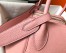 Hermes Lindy 30cm Bag in Pink Clemence Leather with GHW