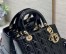 Dior Lady Dior Medium Bag in Black Patent Cannage Calfskin