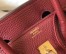 Hermes Birkin 25cm Bag in Bordeaux Clemence Leather with GHW