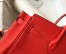 Hermes Birkin 25cm Bag in Red Clemence Leather with GHW