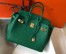 Hermes Birkin 30cm Bag in Malachite Clemence Leather with GHW