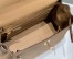 Hermes Kelly 25cm Retourne Bag in Chai Clemence Leather with GHW