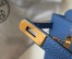 Hermes Kelly 25cm Sellier Bag in Blue Agate Epsom Leather with GHW