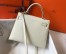 Hermes Kelly 25cm Sellier Bag in Craie Epsom Leather with GHW