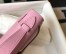 Hermes Kelly Pochette Clutch In Mauve Sylvestre Epsom Leather