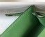 Hermes Kelly Pochette Clutch In Vert Criquet Epsom Leather