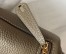 Hermes Lindy Mini Bag in Tourterelle Clemence Leather with GHW