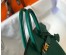 Hermes Birkin 25cm Bag in Malachite Clemence Leather with GHW