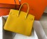 Hermes Birkin 35cm Bag in Yellow Clemence Leather with GHW