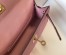 Hermes Kelly Mini II Sellier Bag in Mauve Sylvestre Epsom Leather