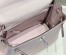 Hermes Kelly 25cm Retourne Bag in Mauve Pale Clemence Leather with GHW