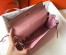 Hermes Kelly 28cm Retourne Bag in Pink Clemence Leather with GHW
