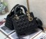 Dior Lady Dior Medium Bag in Black Cannage Lambskin