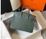 Hermes Birkin 25cm Bag in Vert Amande Clemence Leather with GHW