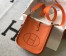 Hermes Mini Evelyne 16 Amazone Bag in Orange Clemence Leather