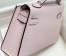 Hermes Kelly Mini II Sellier Bag in Mauve Pale Epsom Leather