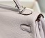 Hermes Kelly 25cm Retourne Bag in Mauve Pale Clemence Leather with GHW