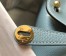 Hermes Lindy Mini Bag in Blue Lin Clemence Leather with GHW