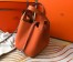 Hermes Picotin Lock 12 Bag in Orange Clemence Leather with PHW