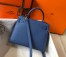Hermes Kelly 25cm Sellier Bag in Blue Agate Epsom Leather with GHW
