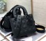 Dior Small Lady Dior My ABCDior Bag In Black Ultramatte Calfskin