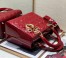 Dior Lady Dior Medium Bag in Red Patent Cannage Calfskin