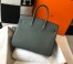Hermes Birkin 35cm Bag in Vert Amande Clemence Leather with GHW