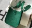 Hermes Mini Evelyne 16 Amazone Bag in Malachite Clemence Leather