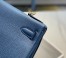 Hermes Kelly 28cm Retourne Bag in Blue Agate Clemence Leather with GHW