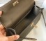 Hermes Kelly Pochette Clutch In Taupe Epsom Leather