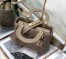 Dior Small Lady Dior My ABCDior Bag In Warm Taupe Cannage Lambskin
