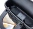 Dior Small Lady Dior My ABCDior Bag In Black Ultramatte Calfskin