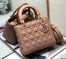 Dior Lady Dior Medium Bag in Blush Ultramatte Cannage Calfskin
