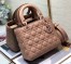 Dior Lady Dior Medium Bag in Blush Ultramatte Cannage Calfskin