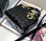 Dior Lady Dior Medium Bag in Black Patent Cannage Calfskin