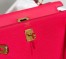 Hermes Kelly 28cm Sellier Bag in Rose Extreme Epsom Leather with GHW