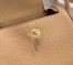 Hermes Lindy Mini Bag in Chai Clemence Leather with GHW