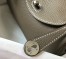 Hermes Lindy Mini Bag in Taupe Clemence Leather with PHW