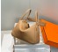 Hermes Lindy 26cm Bag in Chai Clemence Leather with GHW