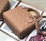 Dior Lady Dior Medium Bag in Blush Ultramatte Cannage Calfskin