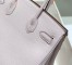 Hermes Birkin 30cm Bag in Mauve Pale Clemence Leather with PHW