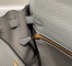 Hermes Kelly 25cm Retourne Bag in Gris Meyer Clemence Leather with GHW