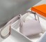 Hermes Lindy Mini Bag in Mauve Pale Clemence Leather with PHW