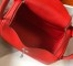 Hermes Lindy 26cm Bag in Red Clemence Leather with PHW