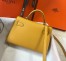 Hermes Kelly Mini II Sellier Bag in Yellow Epsom Leather