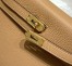 Hermes Kelly 25cm Retourne Bag in Chai Clemence Leather with GHW