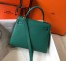 Hermes Kelly 25cm Sellier Bag in Malachite Epsom Leather with GHW