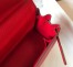 Hermes Kelly 28cm Retourne Bag in Red Clemence Leather with GHW