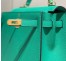 Hermes Kelly 28cm Sellier Bag in Vert Jade Epsom Leather with GHW