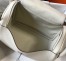 Hermes Lindy 30cm Bag in Craie Clemence Leather with PHW